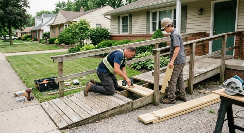 Handicap Ramp Repair in Kansas City, KS