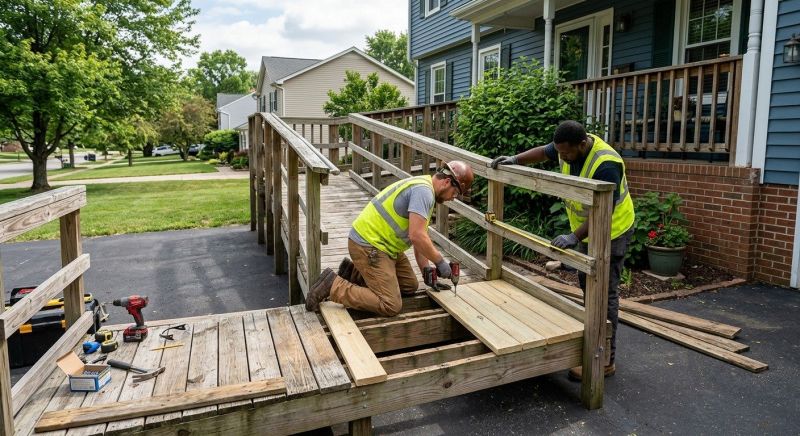 Handicap Ramp Repair in Kansas City, KS