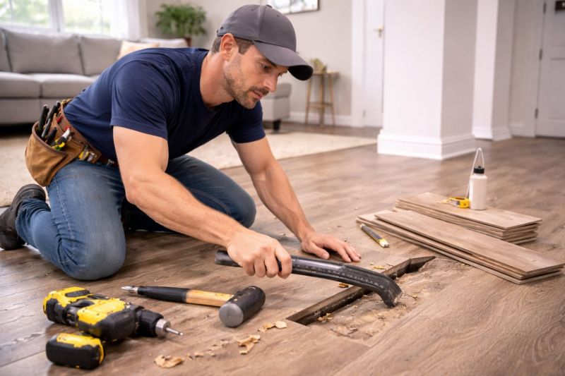 Handyman Floor Repair in Kansas City, KS