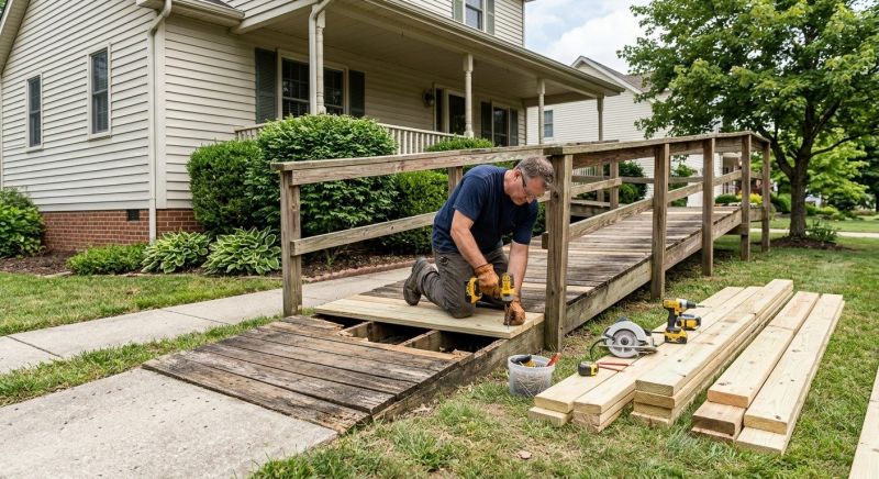 Wood Ramp Repair in Denver County, CO